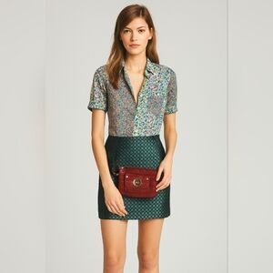 J.Crew Jade Foulard Mini Skirt